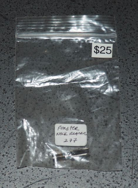 Forster .277" Inside Neck Reamer-(NR1277) NOS-in container