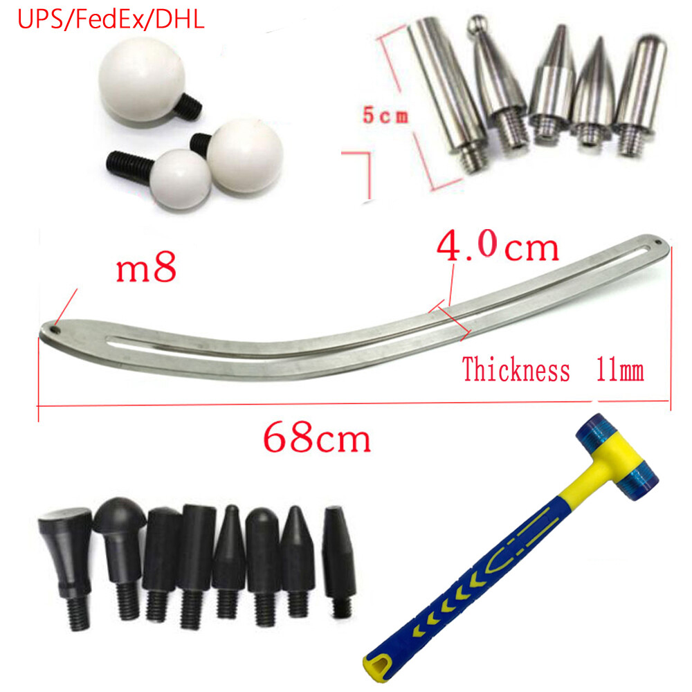 Flat Bar,Auto Dent Smooth Repair Kit Car Fender Damage Repair Tools