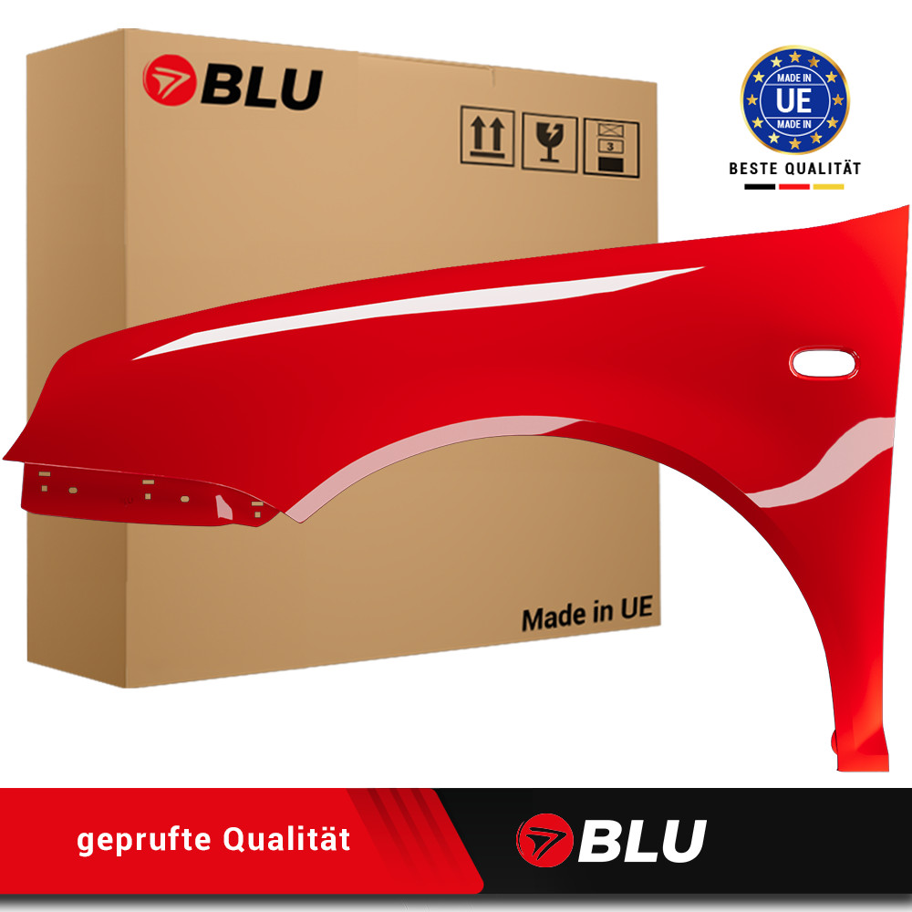 Fender for VW Golf IV 4 LY3D left red 97-06 front painted new galvanized