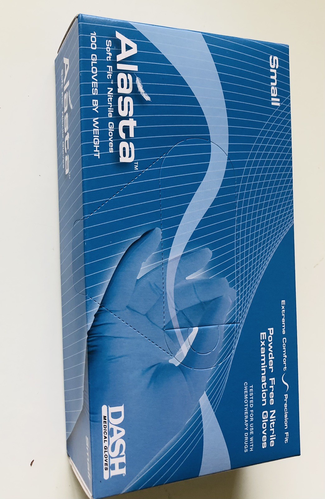 ONE BOX/100 Gloves - Alasta Soft Fit Nitrile Powder Free Gloves SIZE Small