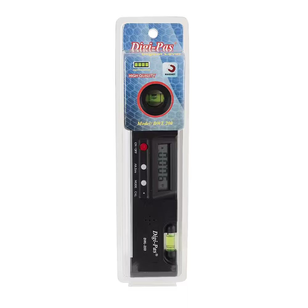 7 In. Electronic Torpedo Level with Protractor Angle Gauge Angle Finder Bevel Ga