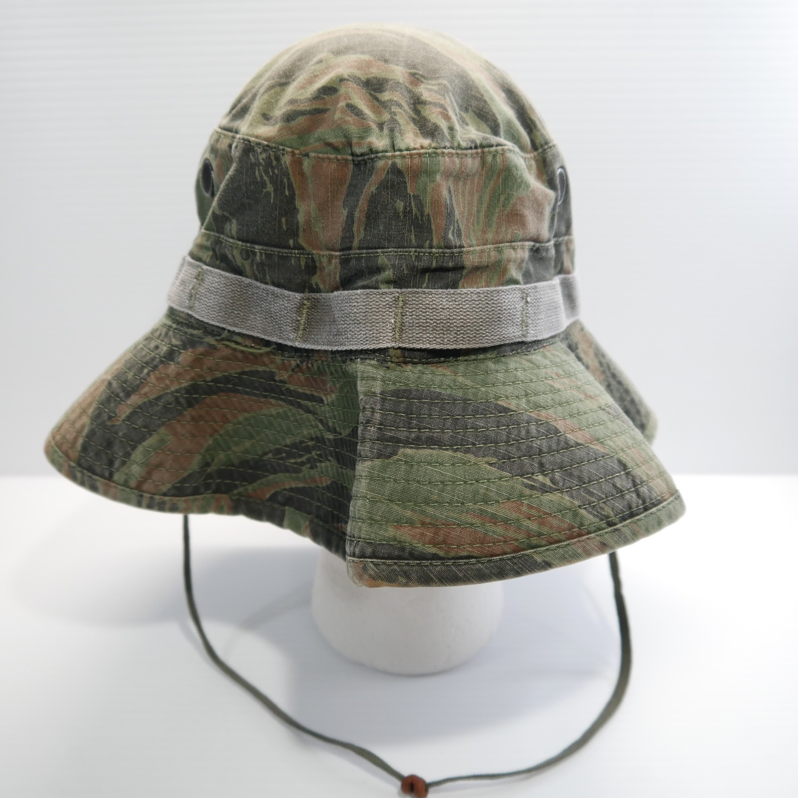 VTG 1981 US Military Boonie Hat Sun Hot Weather Type II Camo Size 7 1/2 USGI