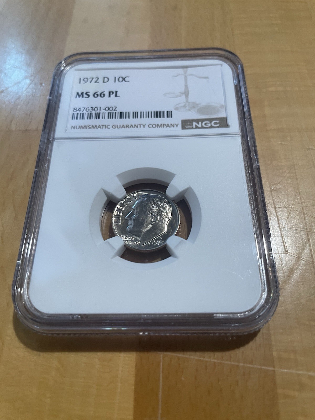 1972 D Roosevelt Dime MS66 PL