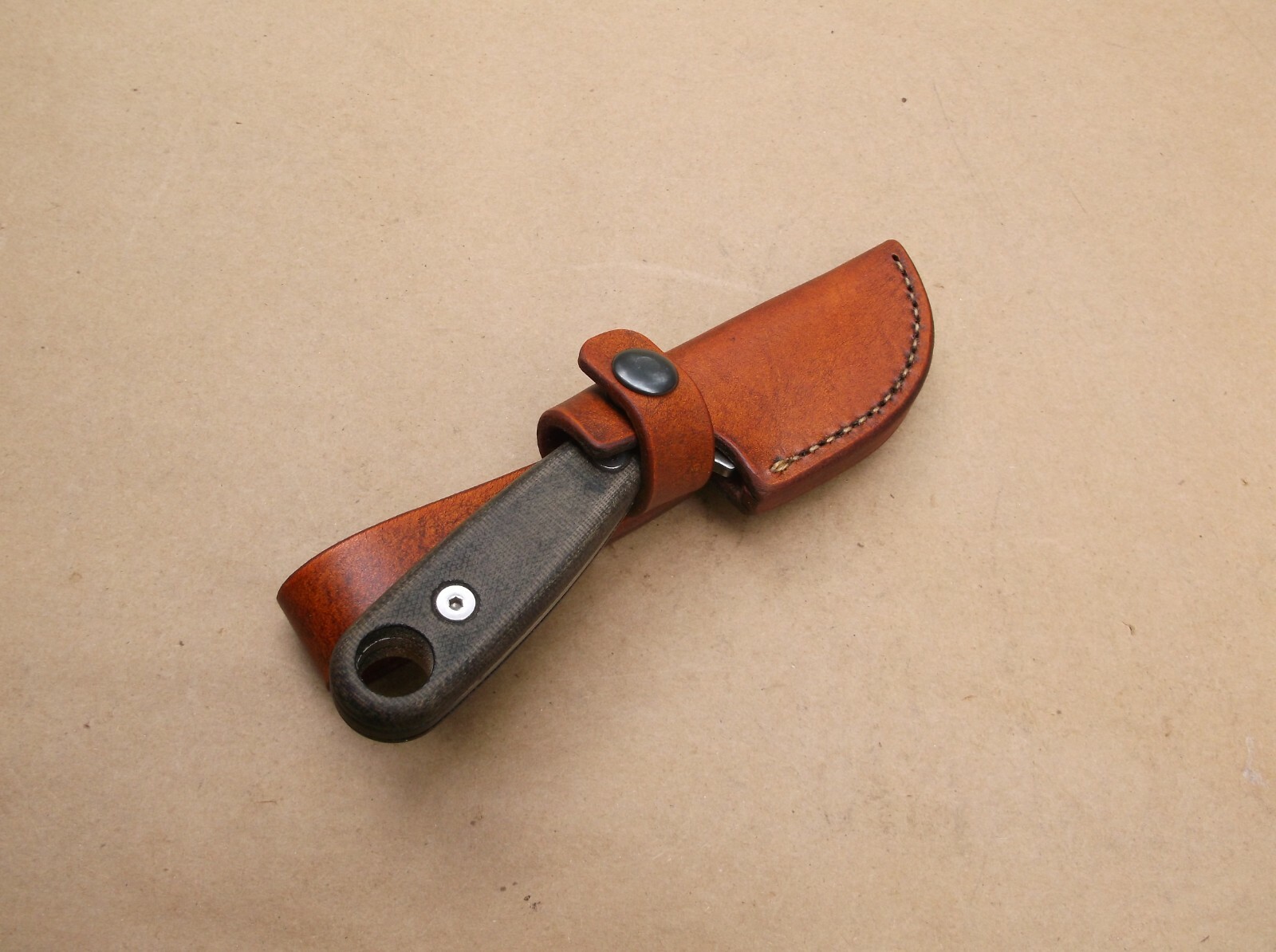 ESEE IZULA II CUSTOM LEATHER SHEATH (SHEATH ONLY) !READ DESCRIPTION!