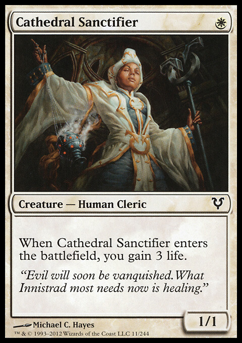 MTG Magic the Gathering Cathedral Sanctifier (11/252) Avacyn Restored LP
