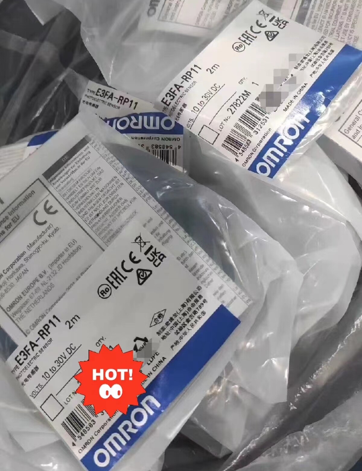 1pcs OMRON E3FA-RP11 2m photoelectric sensor