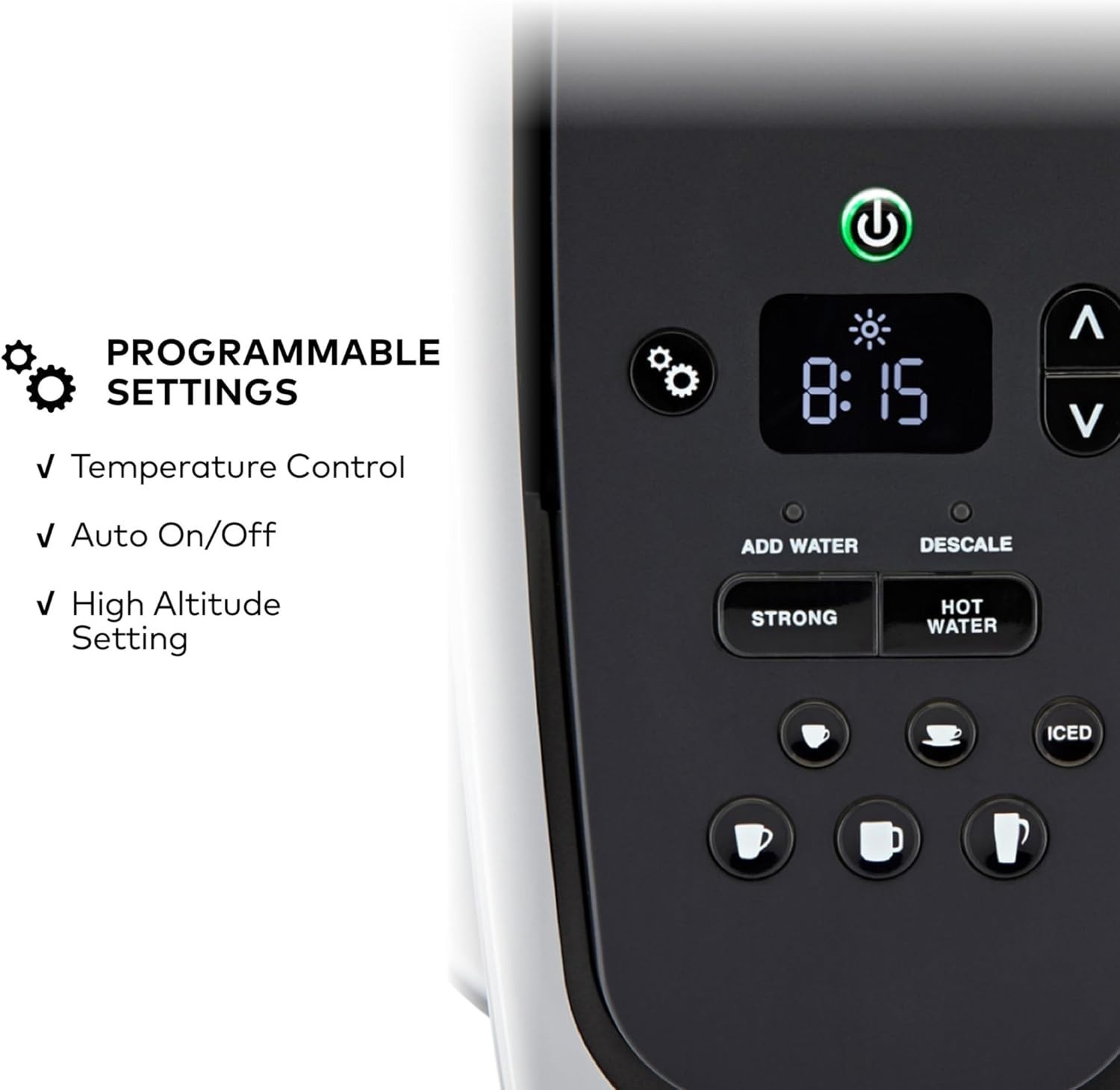 Modern Design - Temperature Control - Brushed Silver