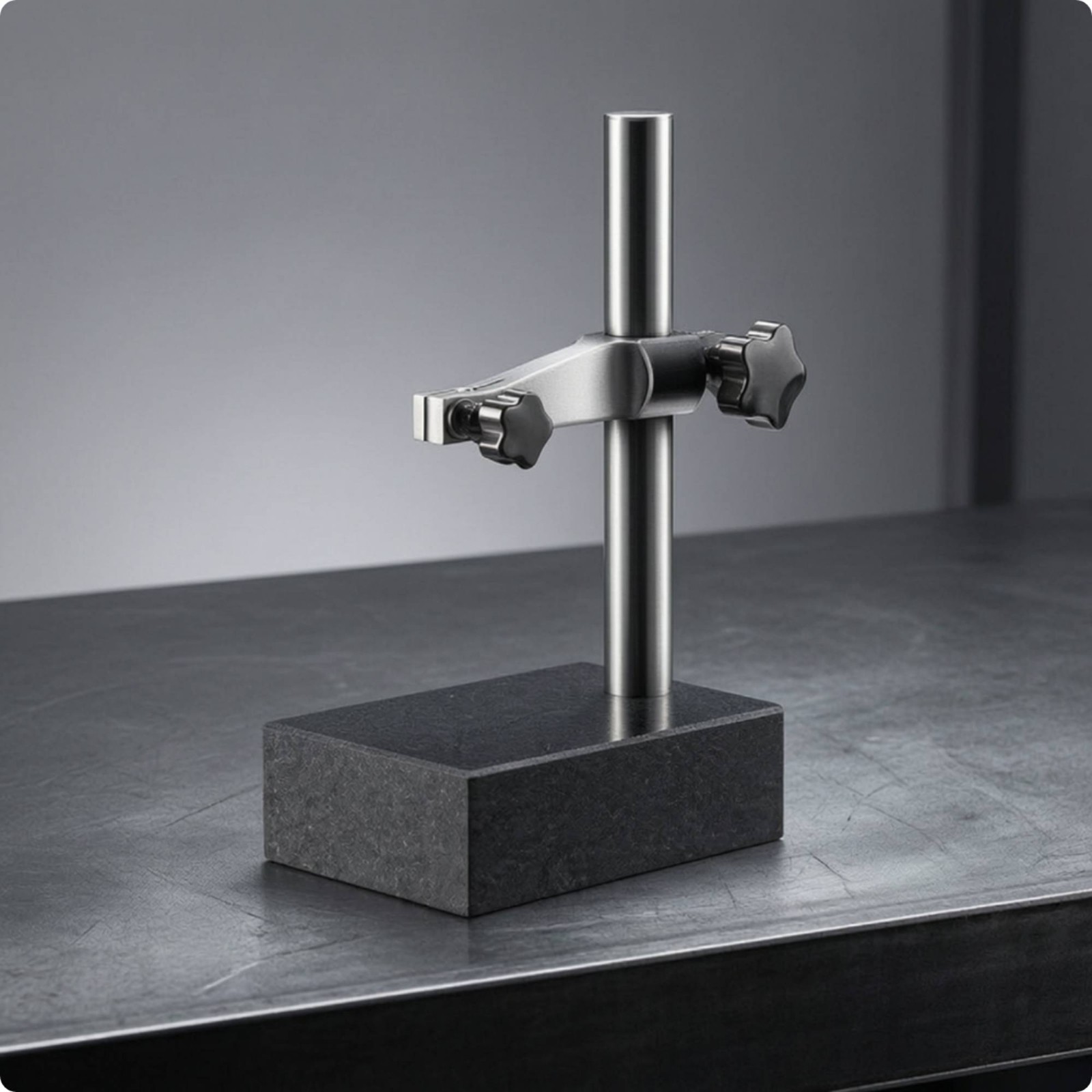 Gauge Holder with Marble Base Precision Dial Indicator Holder with Stone Base