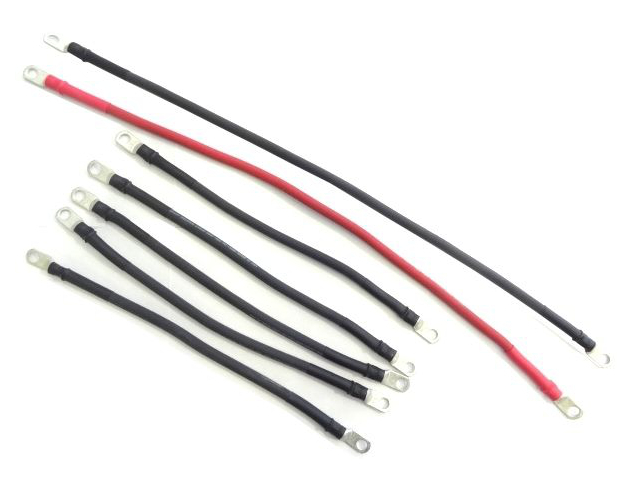 2 Awg HD Golf Cart Battery Cable 7 pc Set  Club Car 83 & UP COMPLETE U.S.A MADE