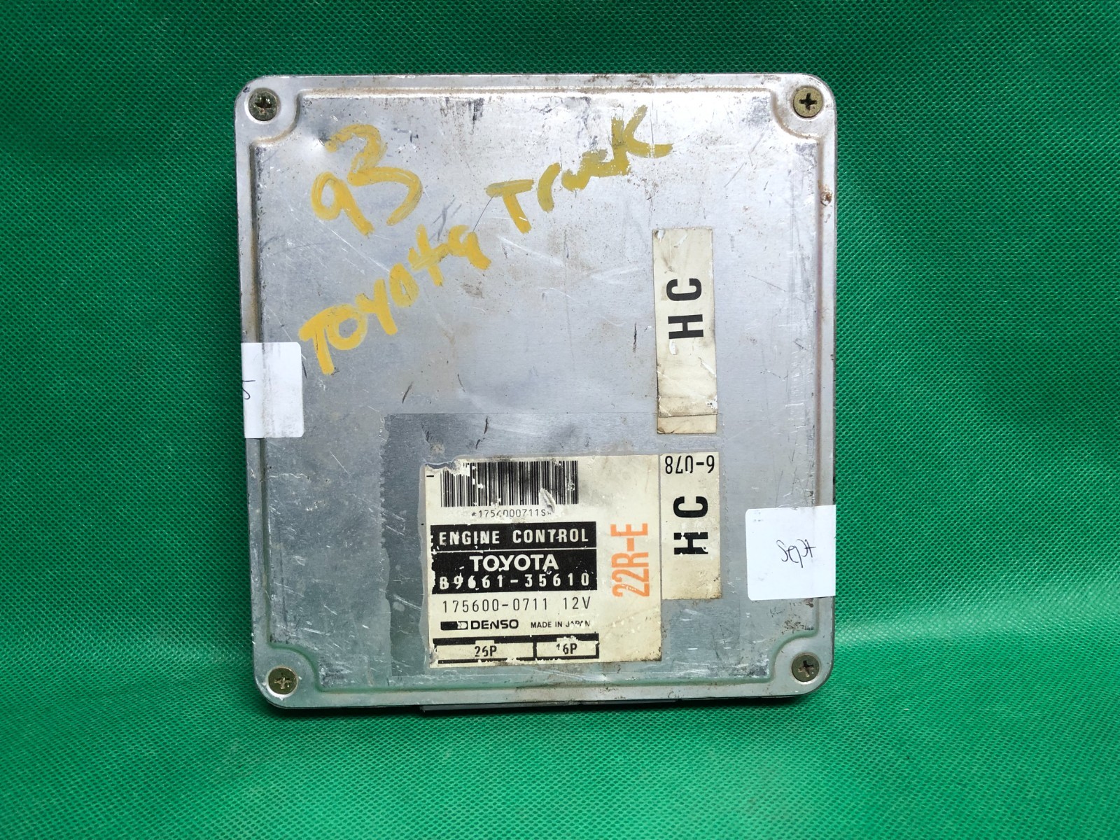 REBUILT REMAN 91-92 TOYOTA TRUCK 4RUNNER 2.4 22RE ECU ECM PCM 89661-35610 HC
