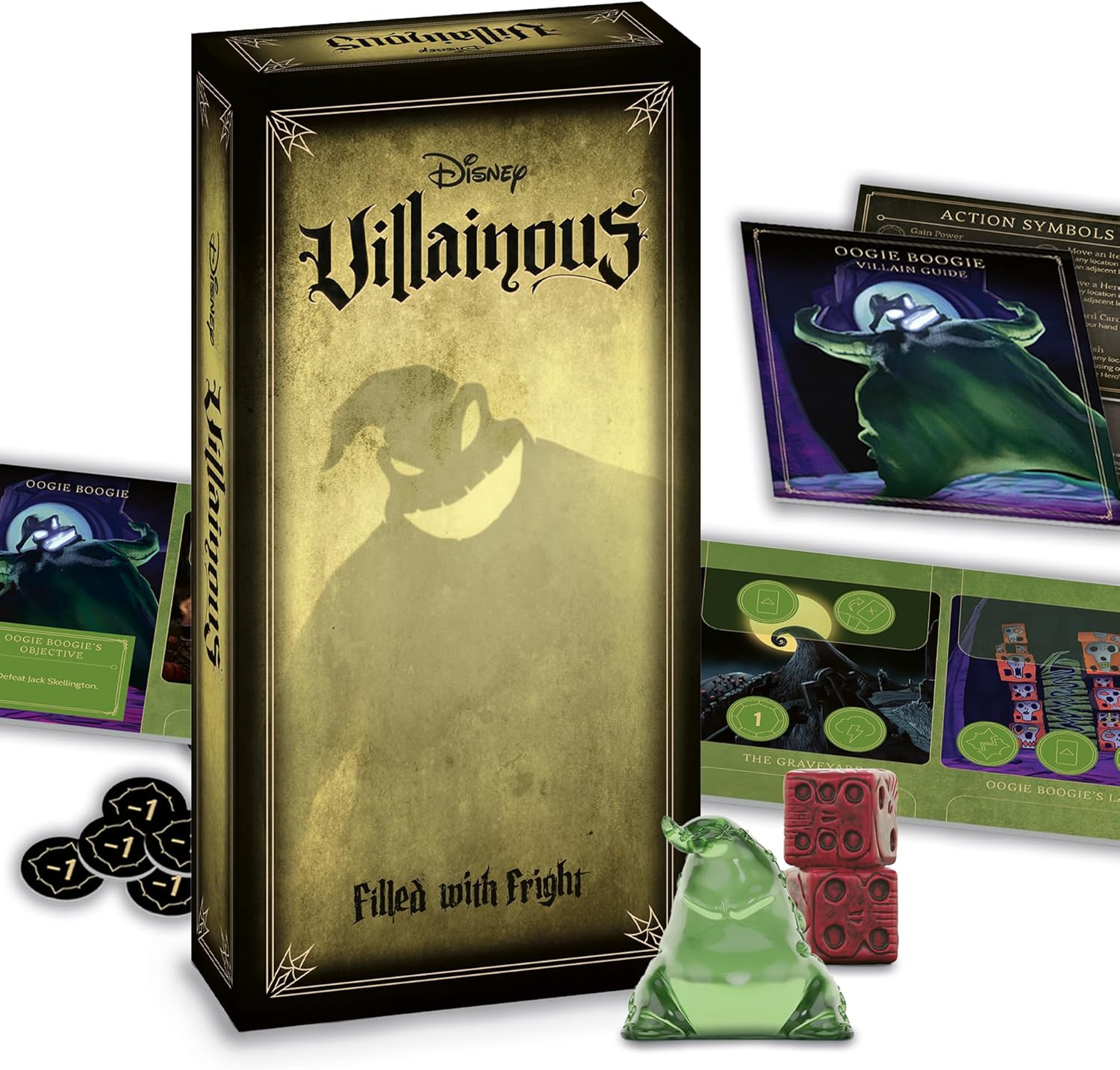 Ravensburger Disney Villainous Filled with Fright - Strategy Board Game - Join