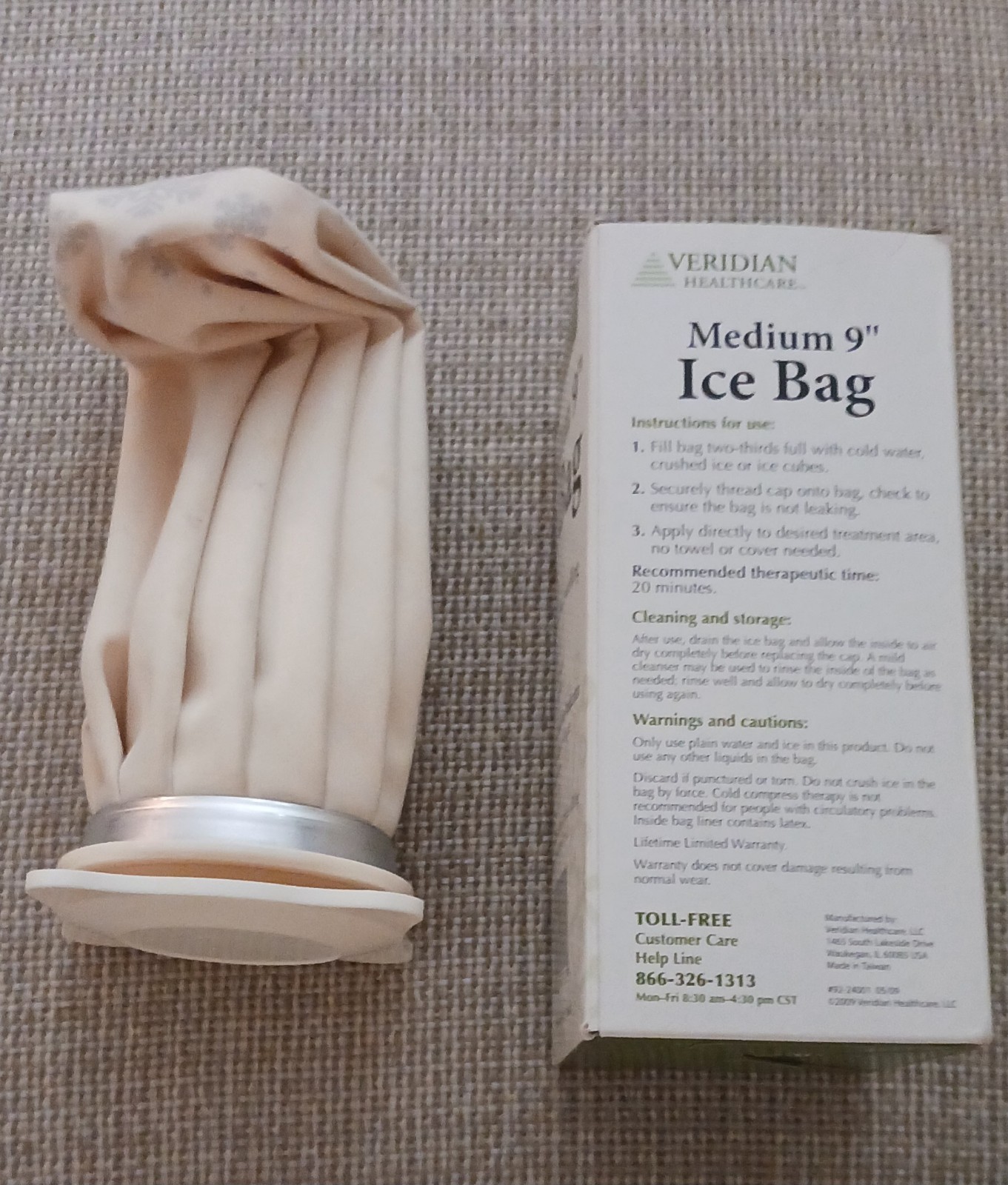 Ice Bag 9" cold therapy New in box