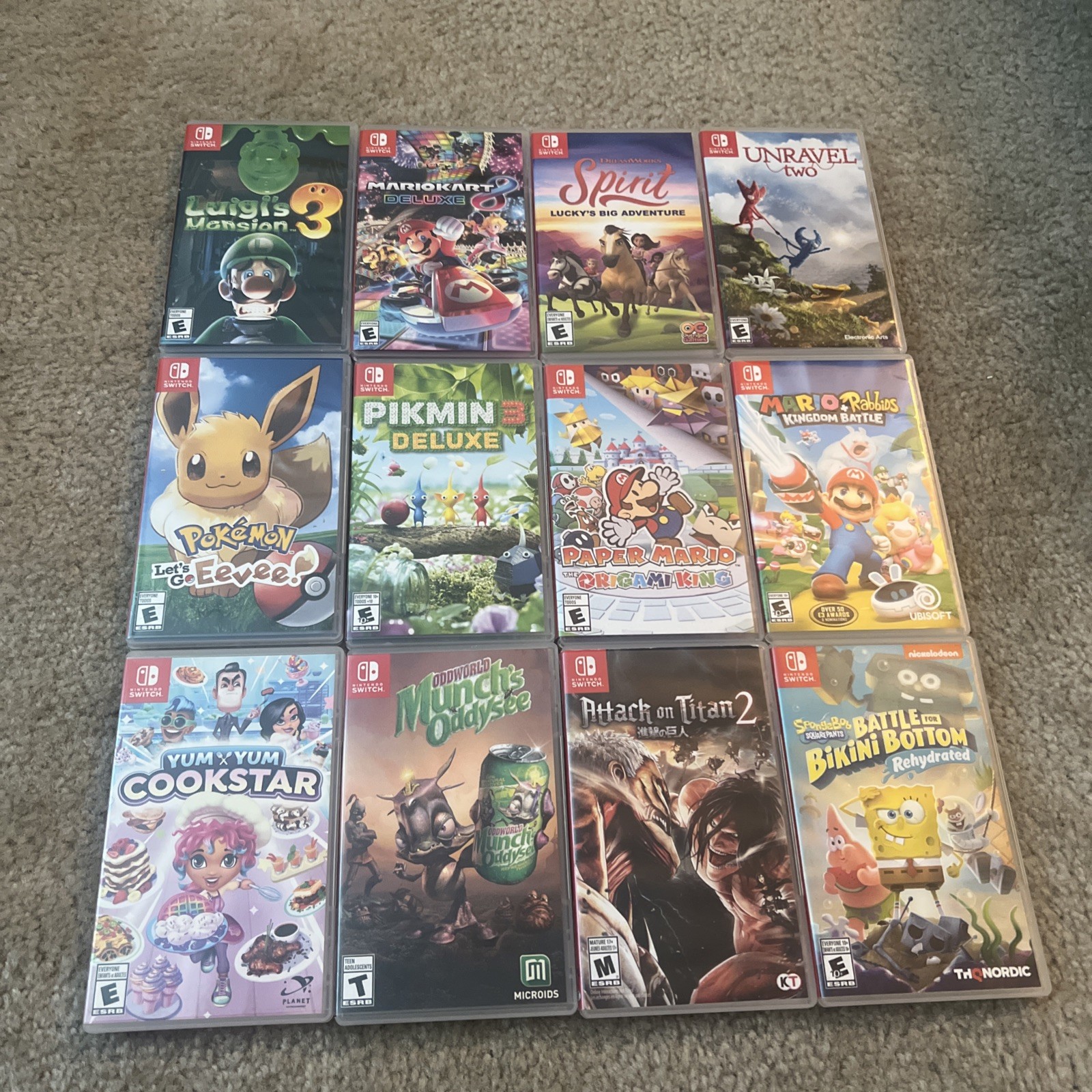 Nintendo Switch Authentic Replacement Cases CASE ONLY NO GAME