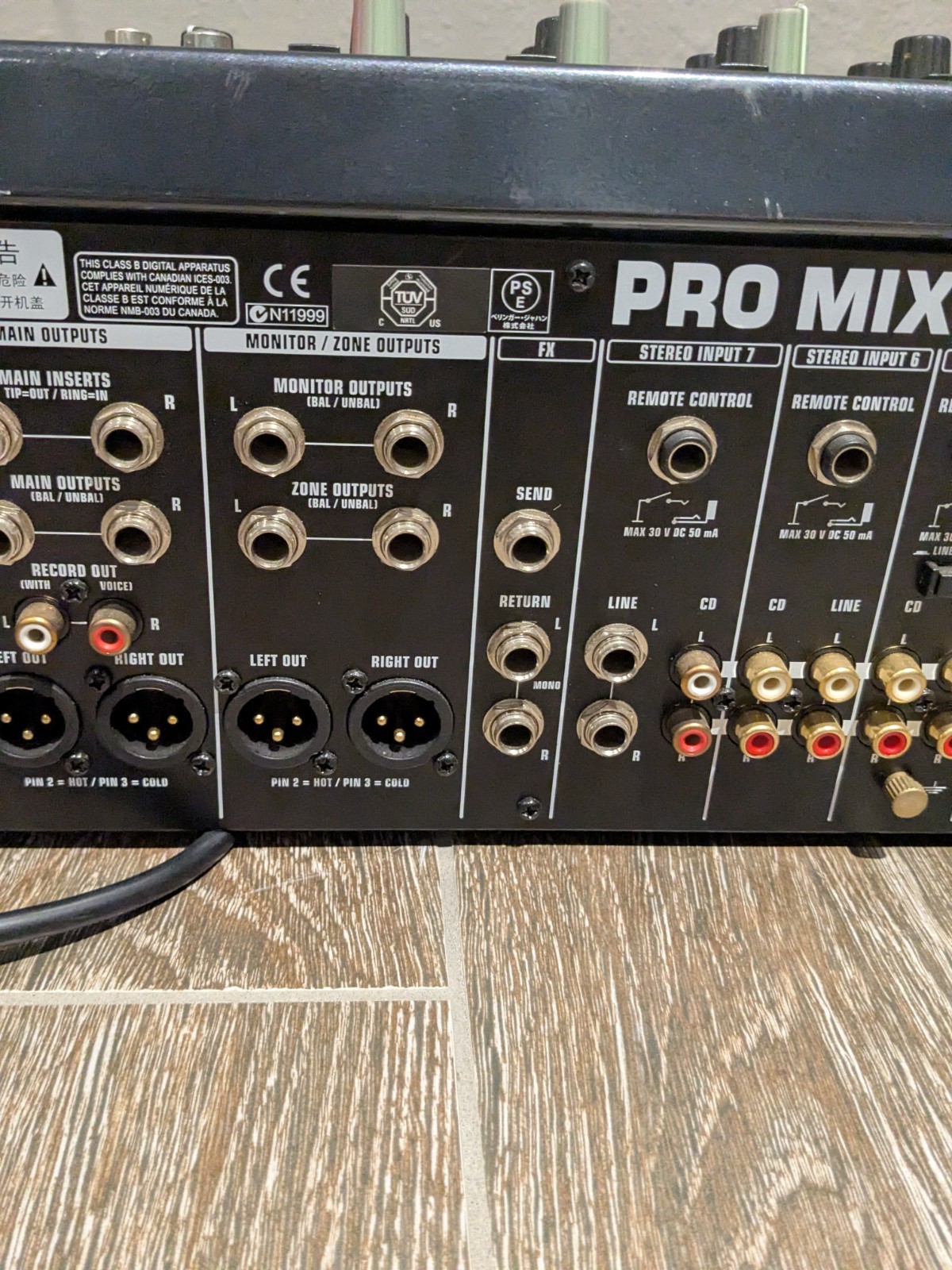 Behringer Pro Mixer DX2000USB 7-channel DJ Mixer Untested As Is 🔥🔥🔥