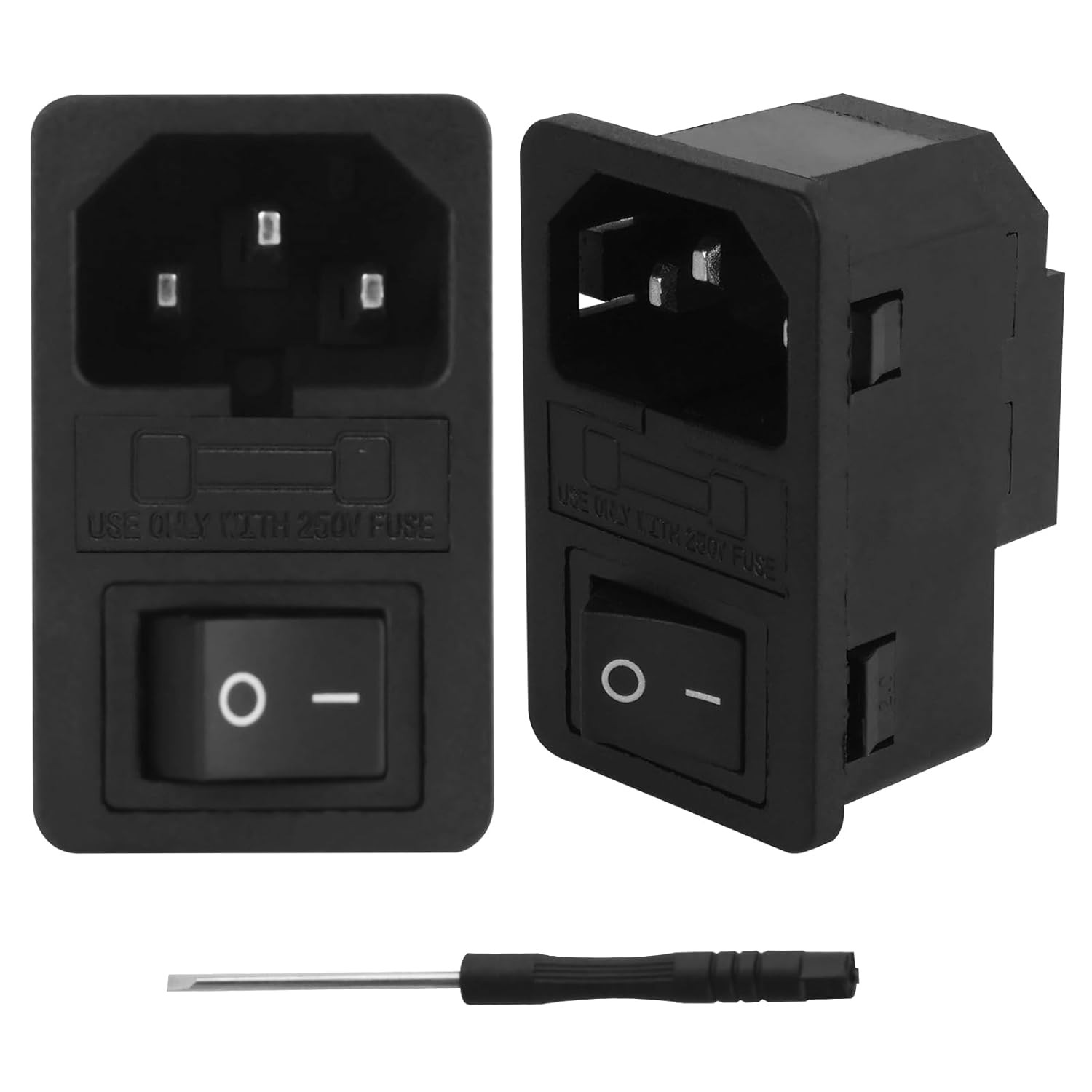 Main Power Switch 10A 250V 3 Pin with a Screwdriver, for Comfortbilt Pellet Stov