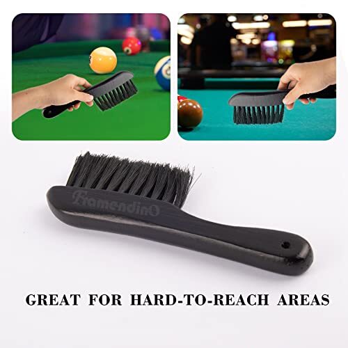 Billiard Pool Table Track Brush Set Wooden Rail Cleaning Tool