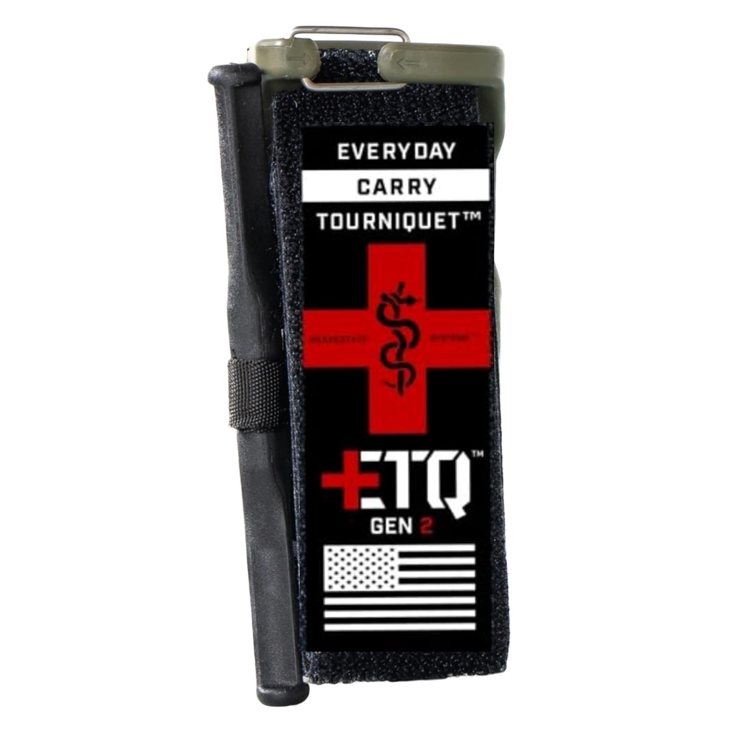 Snakestaff Systems Tourniquet - ETQ Gen 2 Made in Wide (1.5"), Ranger Green