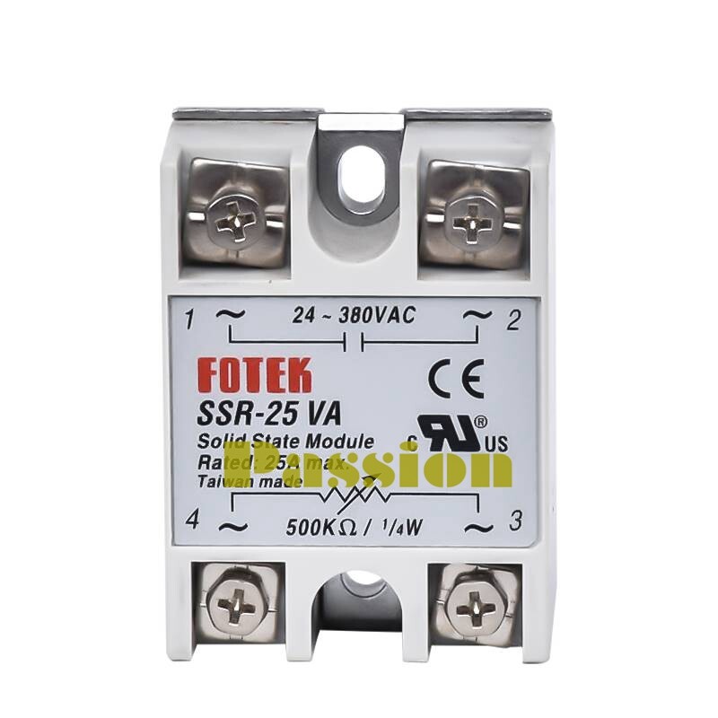 1PCS Fotek SSR-25VA SSR25VA Solid State Module -New