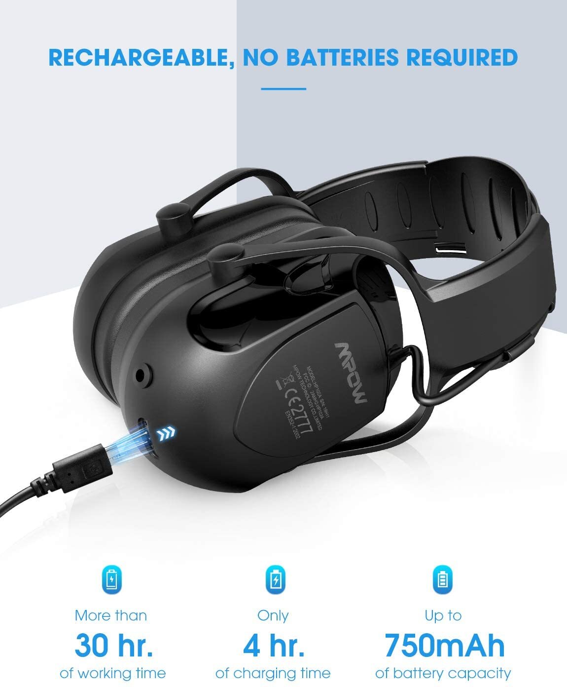 Electronic Hearing Protector Noise Canceling Ear Muffs Shooting Tactical Headset