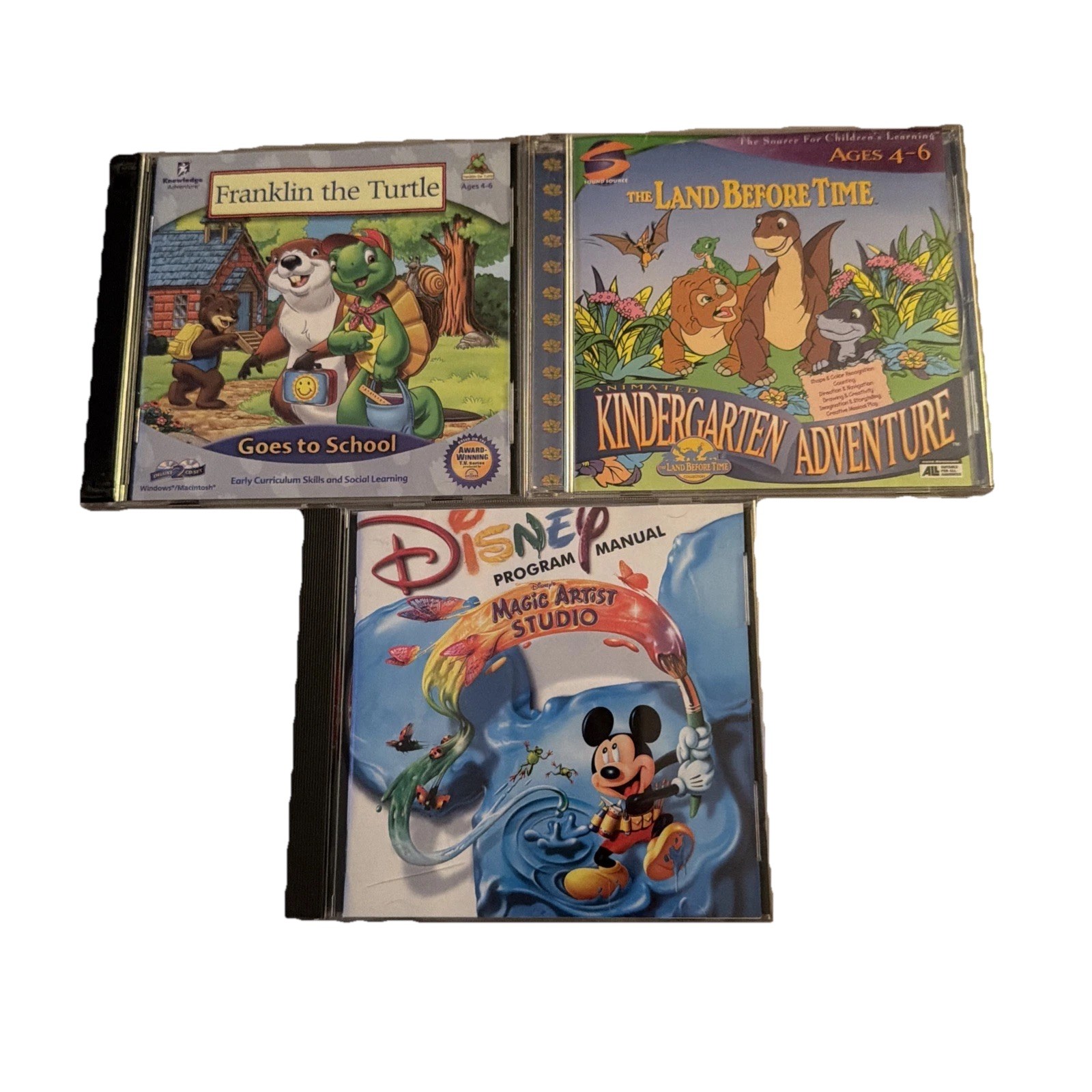 Franklin The Turtle, Disney Magic Artist Studio & The Land Before Time PC