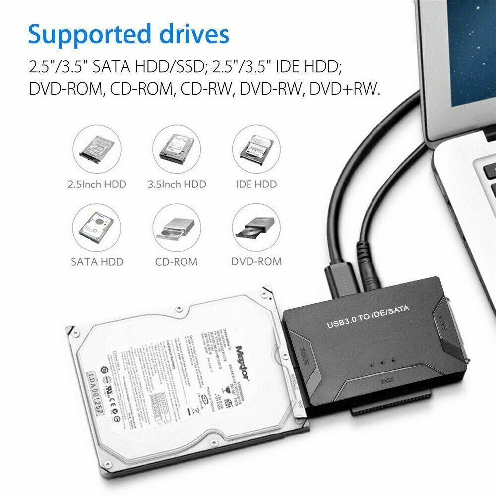 External Hard Drive Reader Recovery Converter for Universal 2.5" 3.5" HDD/SSD