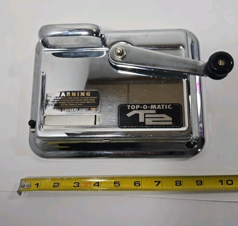 TOP-O-MATIC-T2'CIGARETTE ROLLING MACHINE W/BOX