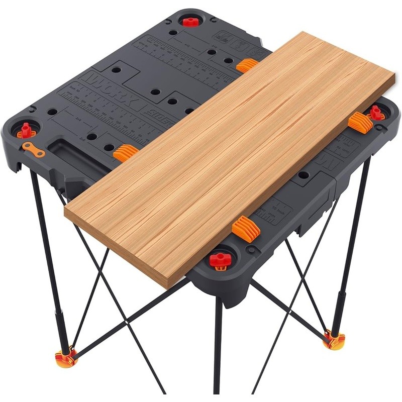 Portable Folding Workbench Heavy Duty 300lbs Capacity Lightweight Easy Storage