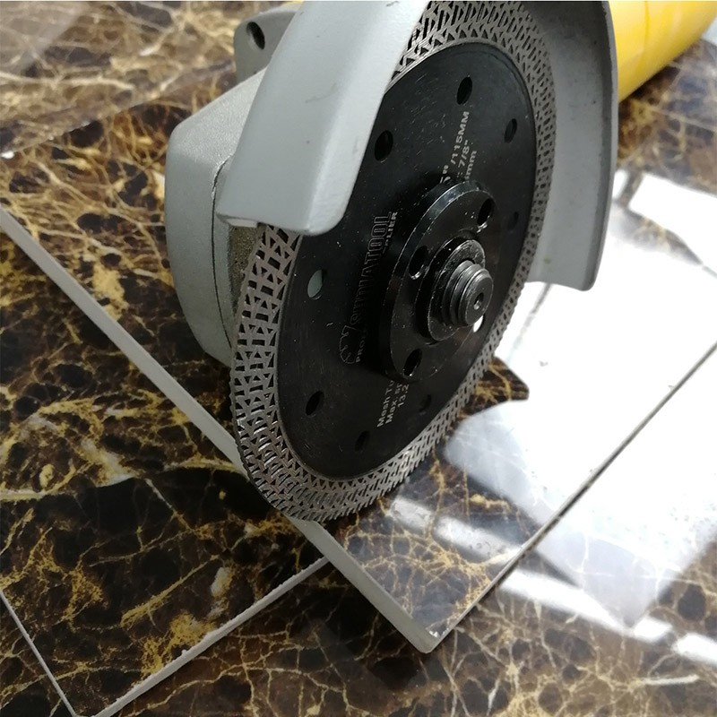 5pc Diamond Mesh Turbo Angle Grinder Saw Blade for Porcelain Tile 4.5''/115mm