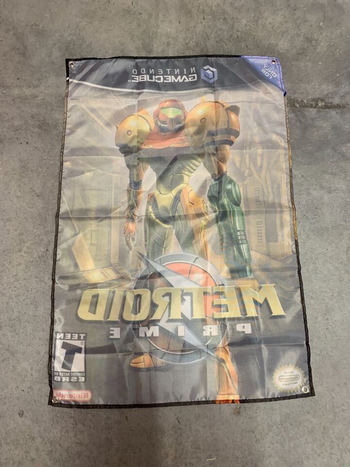 Metroid Prime Custom Wall Flag Banner Tapestry 2 x 3 Ft, Gamecube