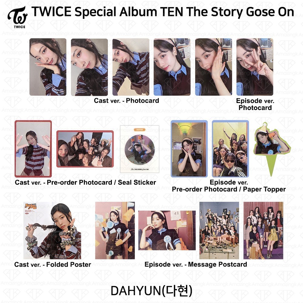 TWICE TEN : The Story Goes On Cast / Episode ver. Official Photocard DAHYUN