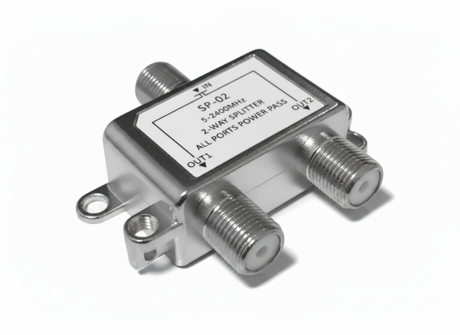 Digital 2-Way MoCA Coaxial Splitter, 5-2400MHz RG6 Bi-Directional Cable Split...
