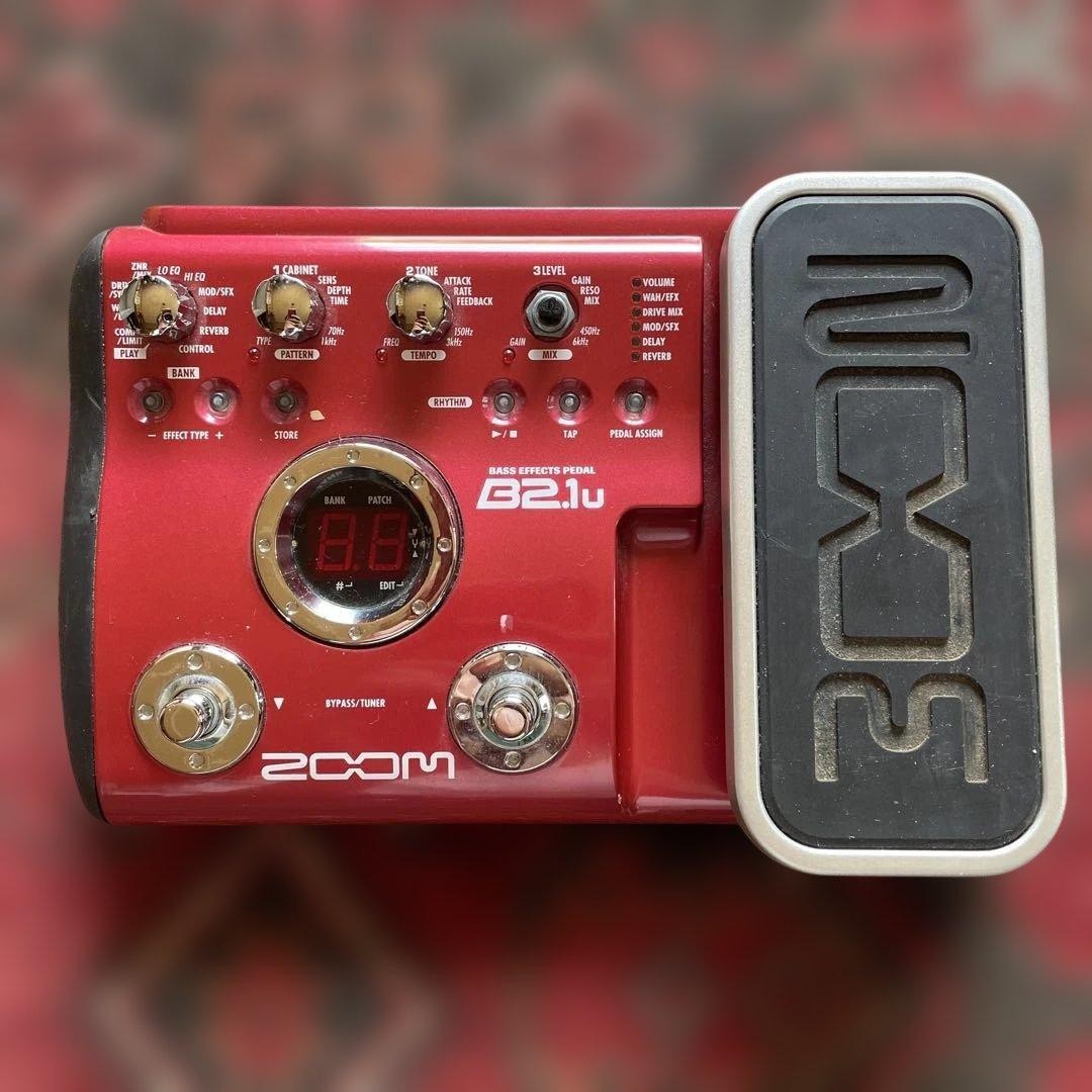 Zoom B2.1u Bass Effects Pedal, Used, Missing Knob, Untested