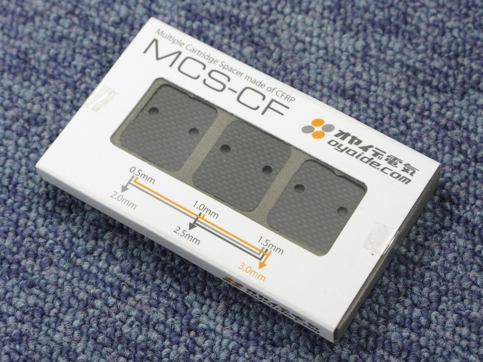 Oyaide MCS-CF Multiple Cartridge Spacer Carbon Fiber Reinforced Plastics 3 size