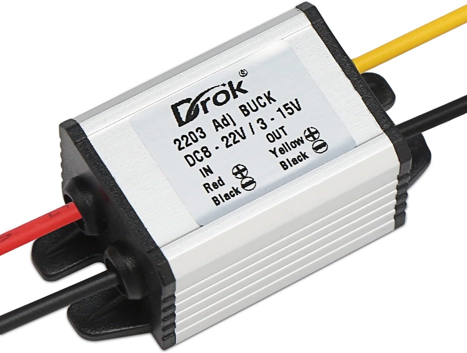 Regulador De Voltaje Del Convertidor Reductor De Cc A Prueba De Agua 8-22 V ...