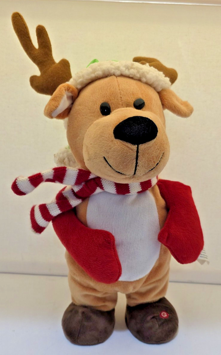 Pre owned - Gemmy Animated 14" Deer Sings Whip Nae Nae - tested works