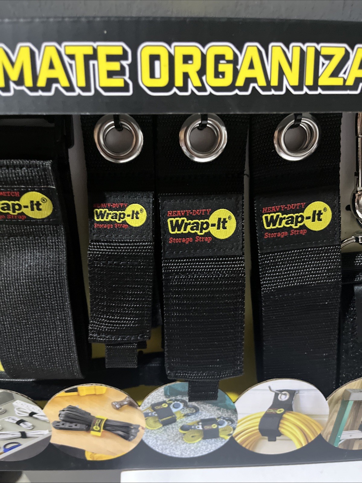 Wrap-It Storage Ultimate Organisation Storage Hang Gripping Strap Tie Pack 24Pcs