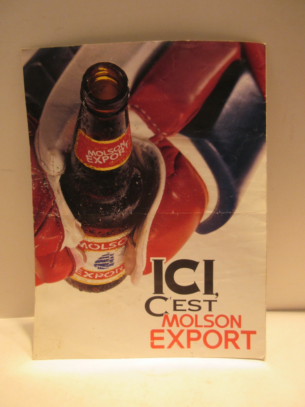 ICE Molson Export 1995 Formation Lineup NY Rangers vs Montreal Canadians Folder
