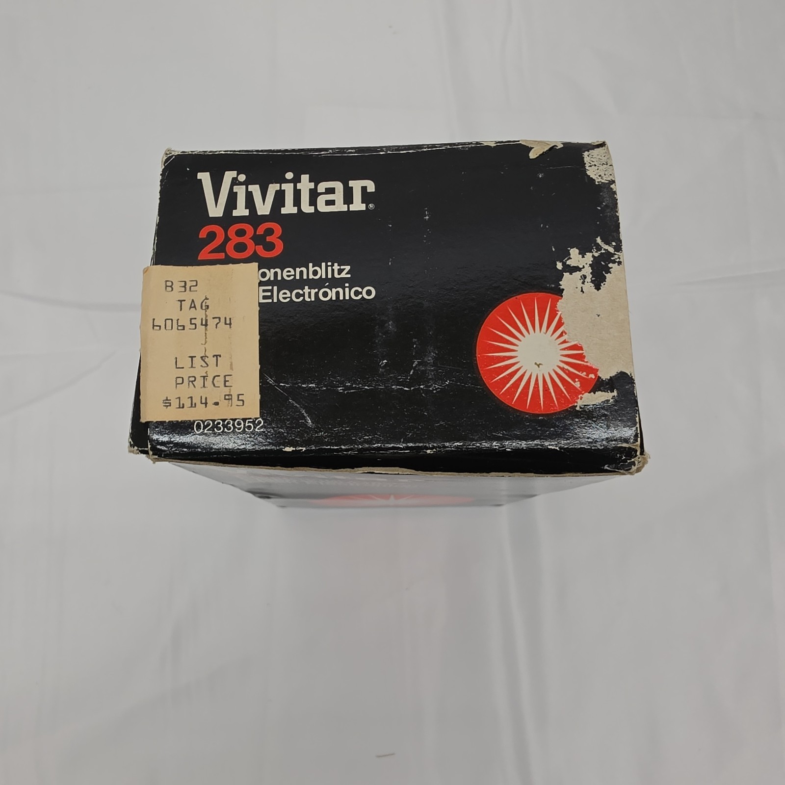 Vtg VIVITAR 283 Electronic Flash Auto Thyristor W/Box/Instruction Book Untested