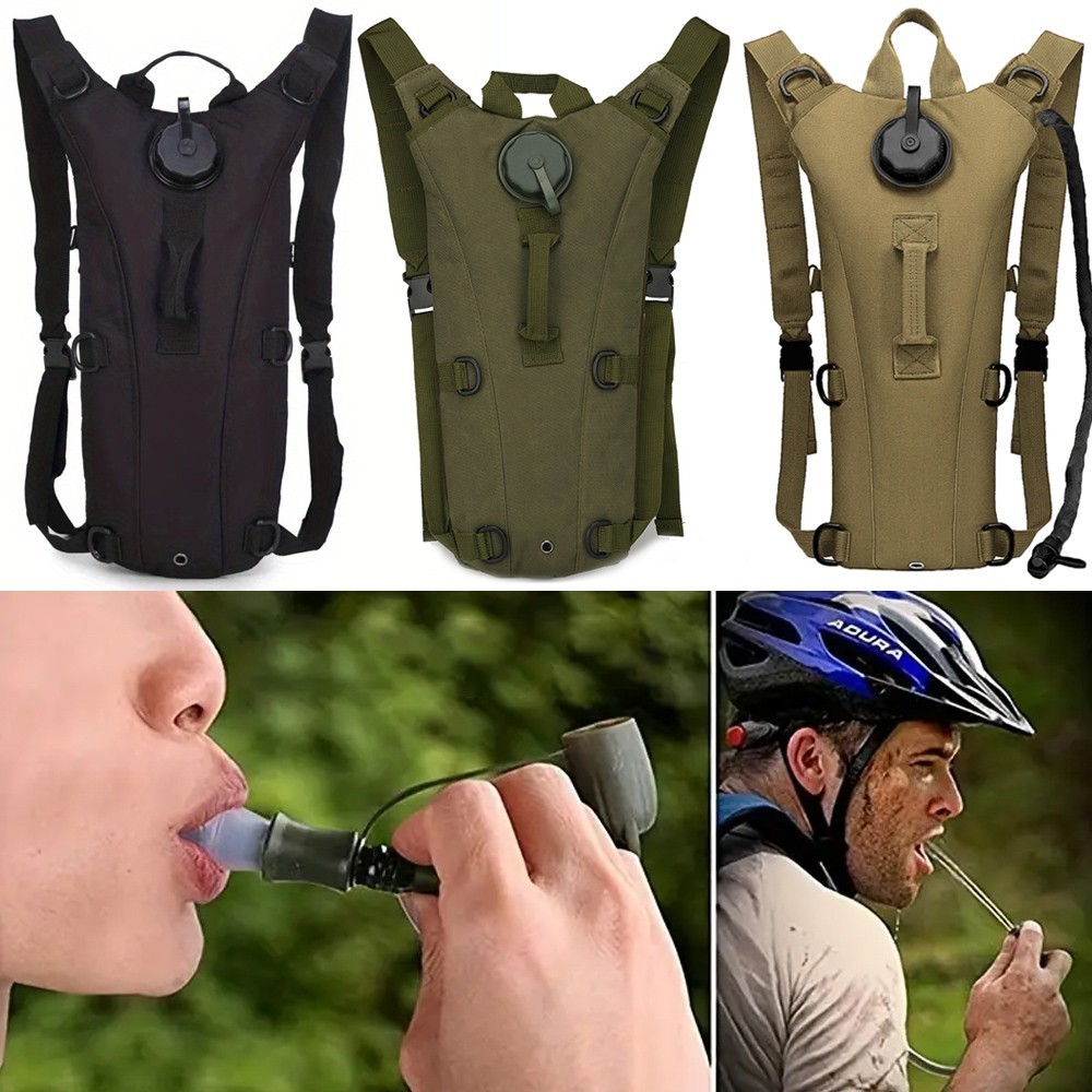 3L Water Bladder Bag Hydration Backpack Pack Outdoor Hiking Camping Cycling