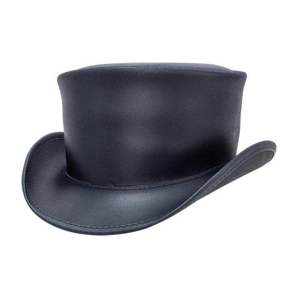 Handmade Leather Steampunk Top Hat Gothic Victorian Biker Cosplay Gift