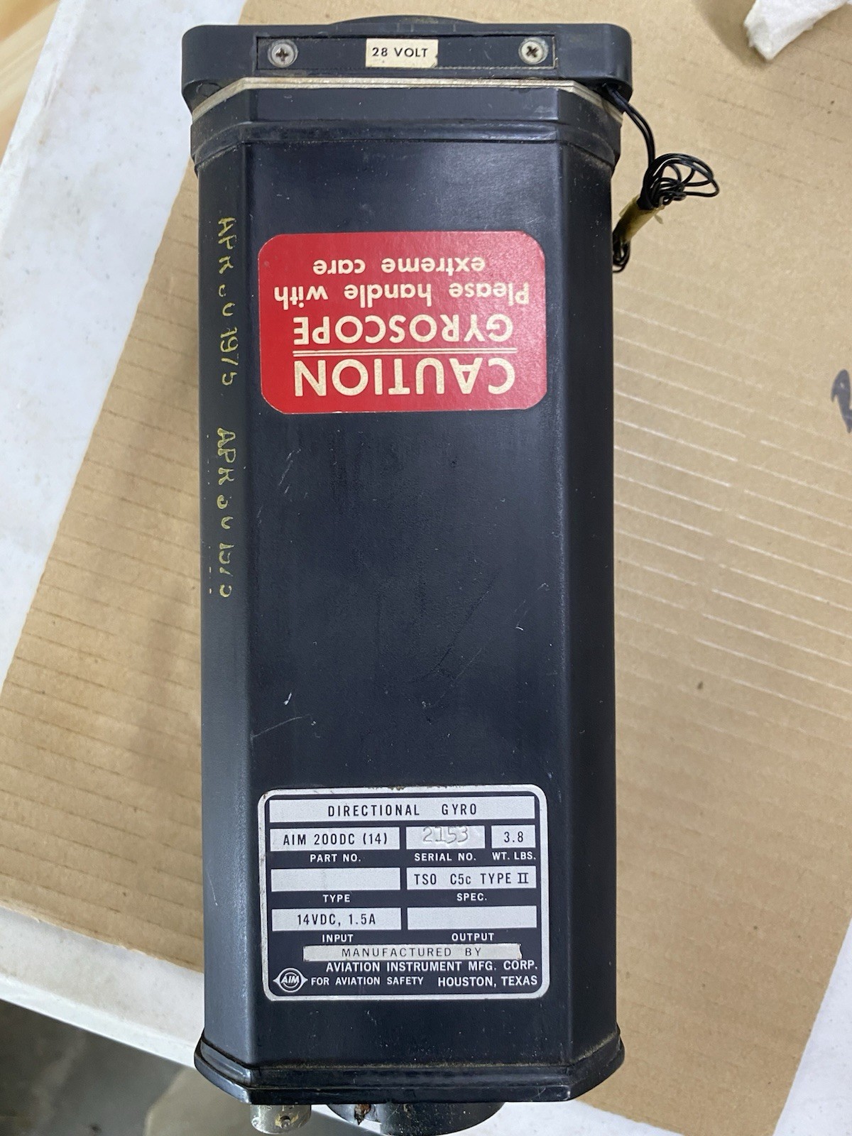 Aviation Instrument Mfg Corp 200DC (14) Directional Gyro