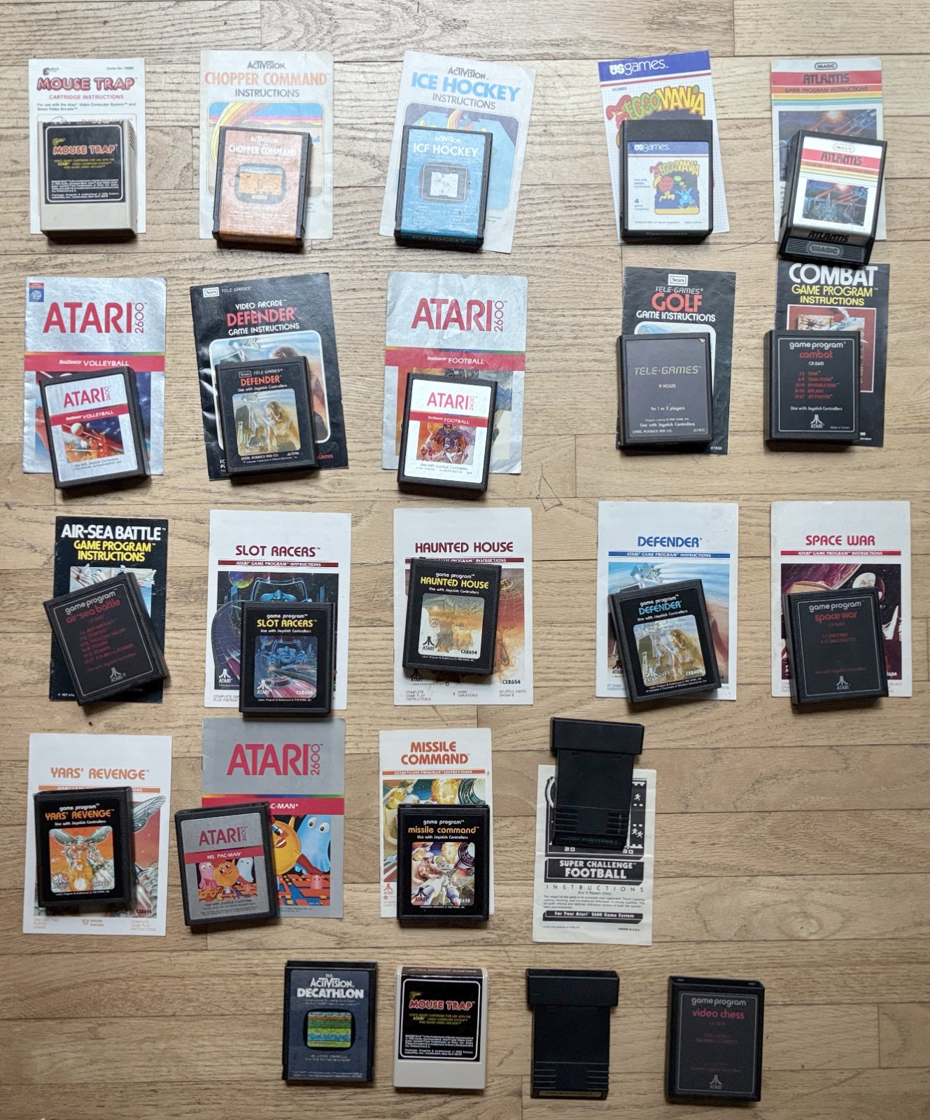 Atari 2600 games lot - tested, most with manual  - you pick, combine shipping