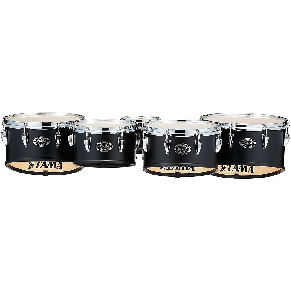 Tama Marching Fieldstar Marching Tenor Drums Quint w/Power Cut Blk 6/10/12/13/14