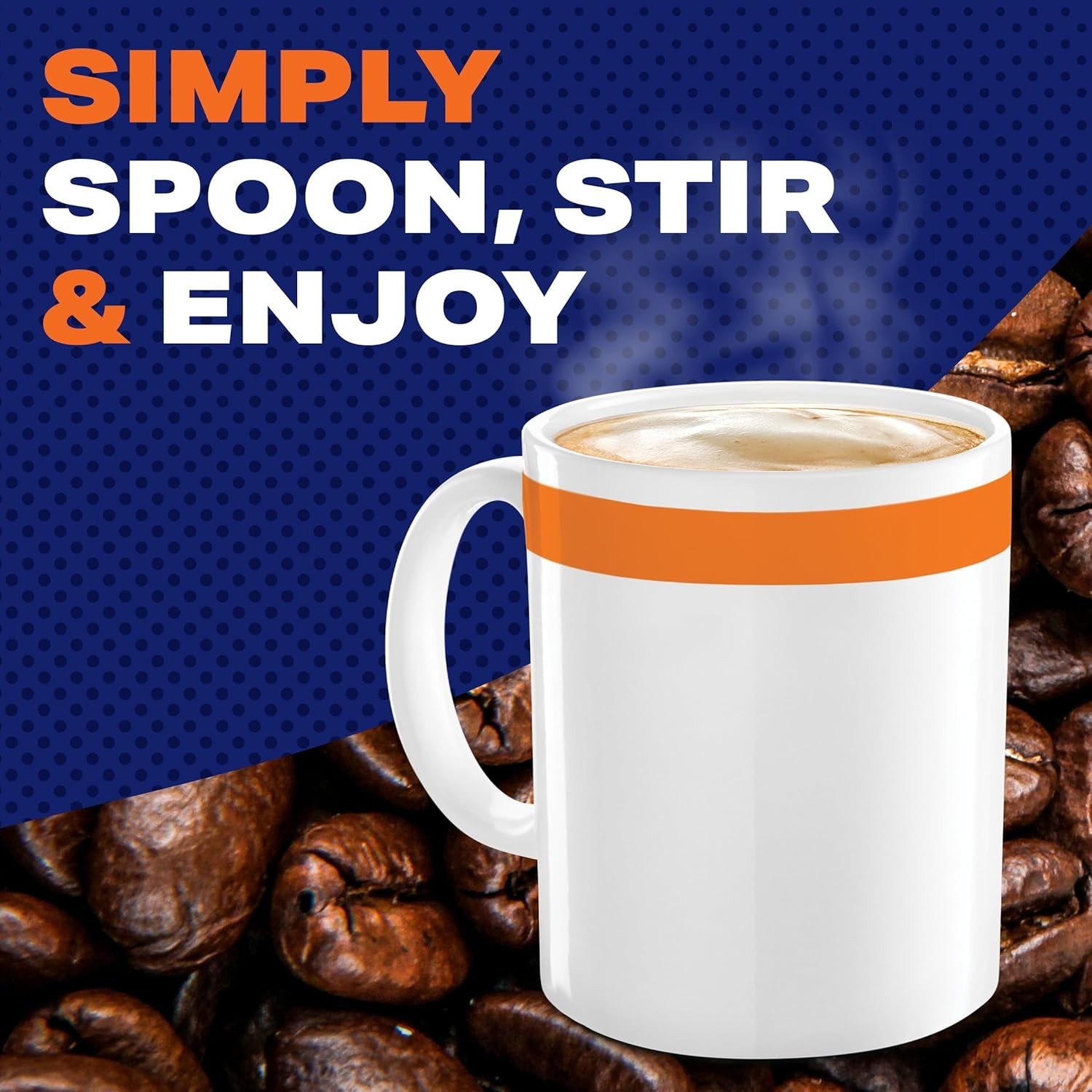 Indulge in 8.7 oz Vanilla Caramel Latte Instant Coffee Mix - Easy & Kosher