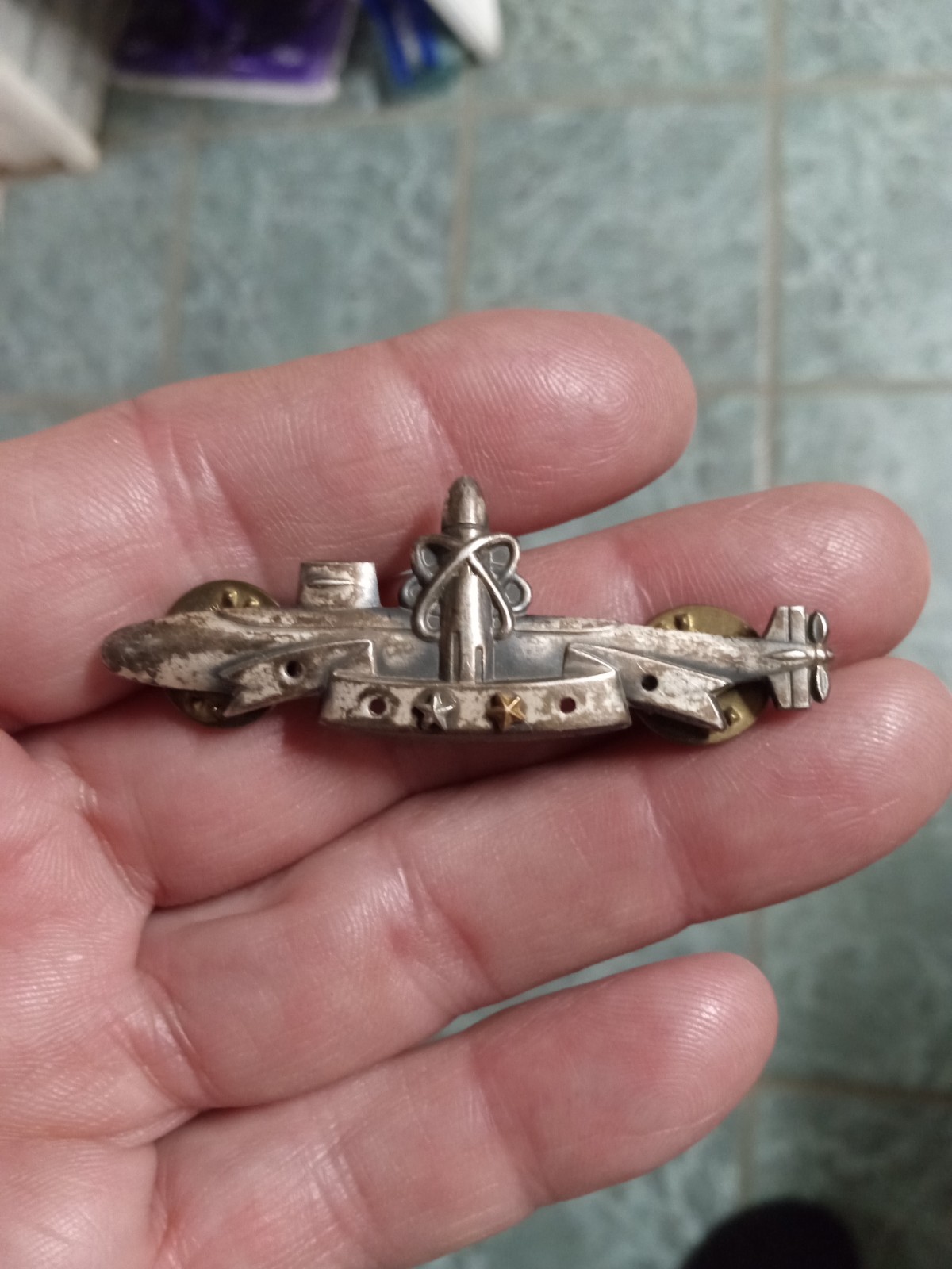 Vintage U.S. NAVY BADGE: SUBMARINE SSBN DETERRENT PATROL -2.25 “