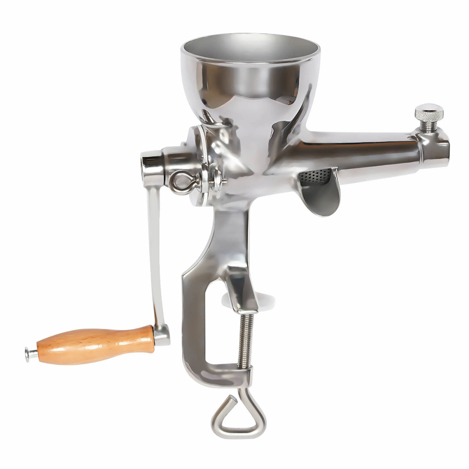 Manual Wheatgrass Juicer Hand Press Wheat Grass Fruit Juicing Extractor Silver~