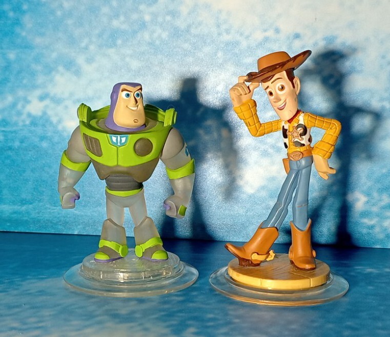 Disney Infinity 1.0 Toy Story Crystal Buzz Lightyear And Woody 1000016 1000035