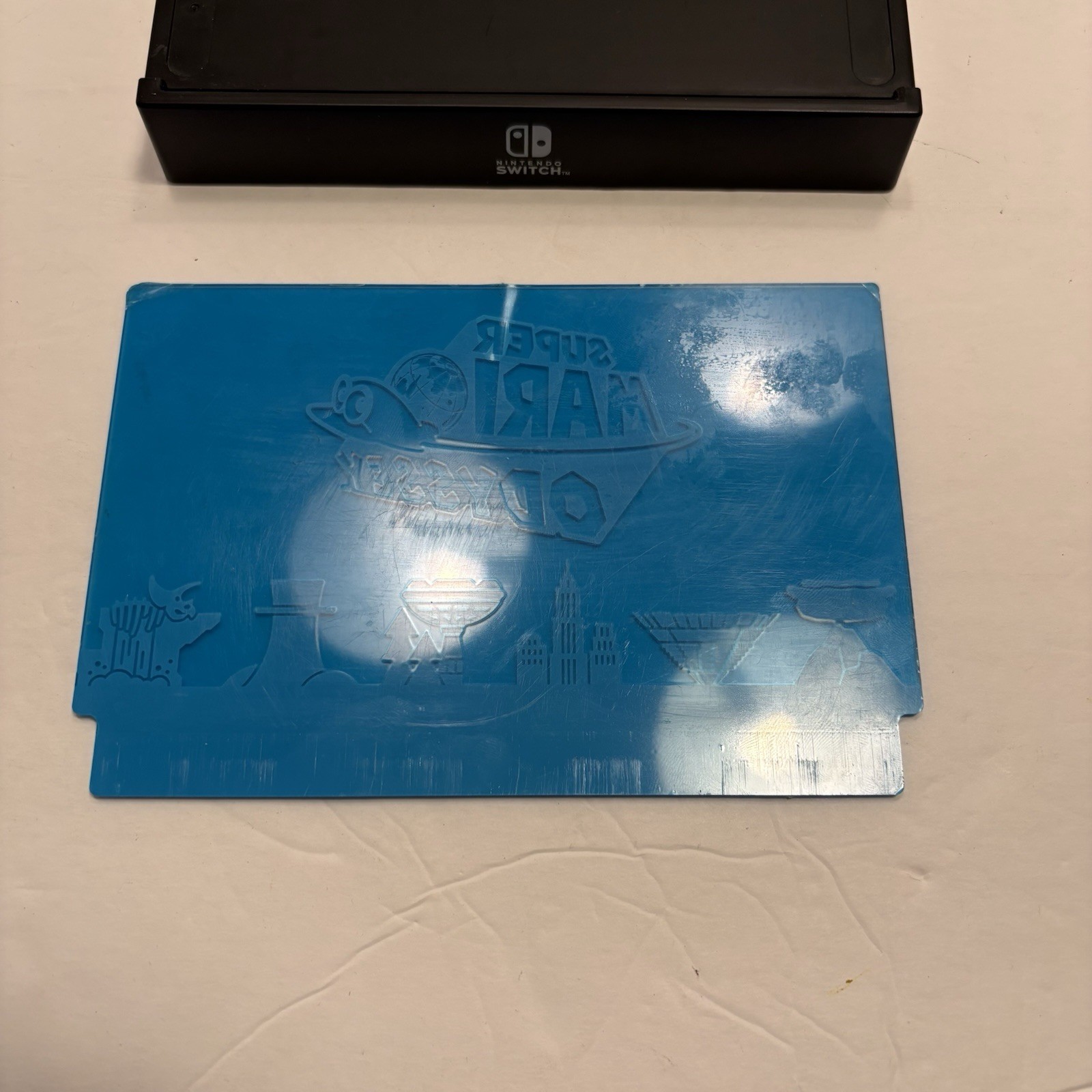 Nintendo Switch Dock Shield Mario Light Up Tested Works