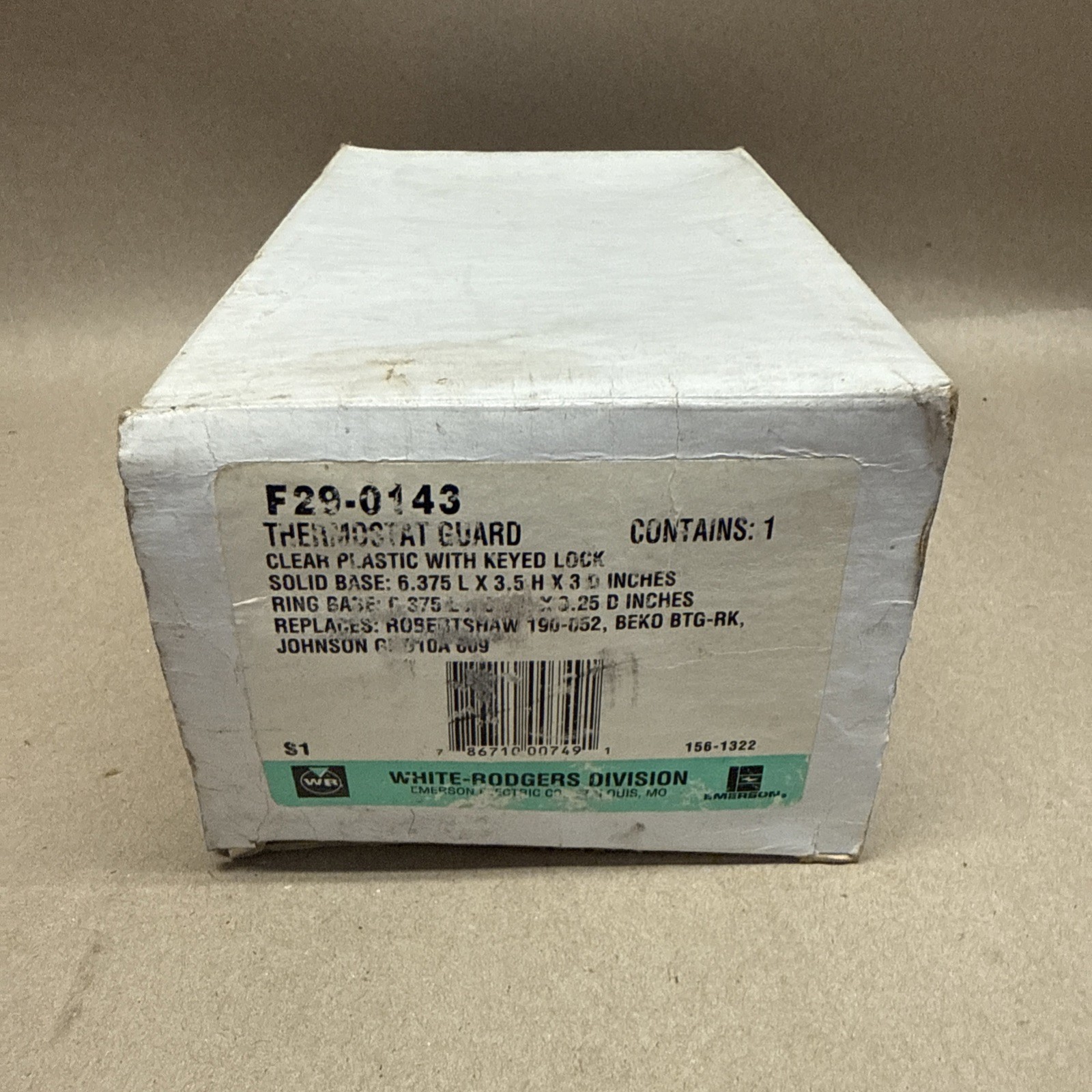 Genuine Supco BTG-RK Clear Thermostat Guard Cover Box 70210 A90-052 F29-0143
