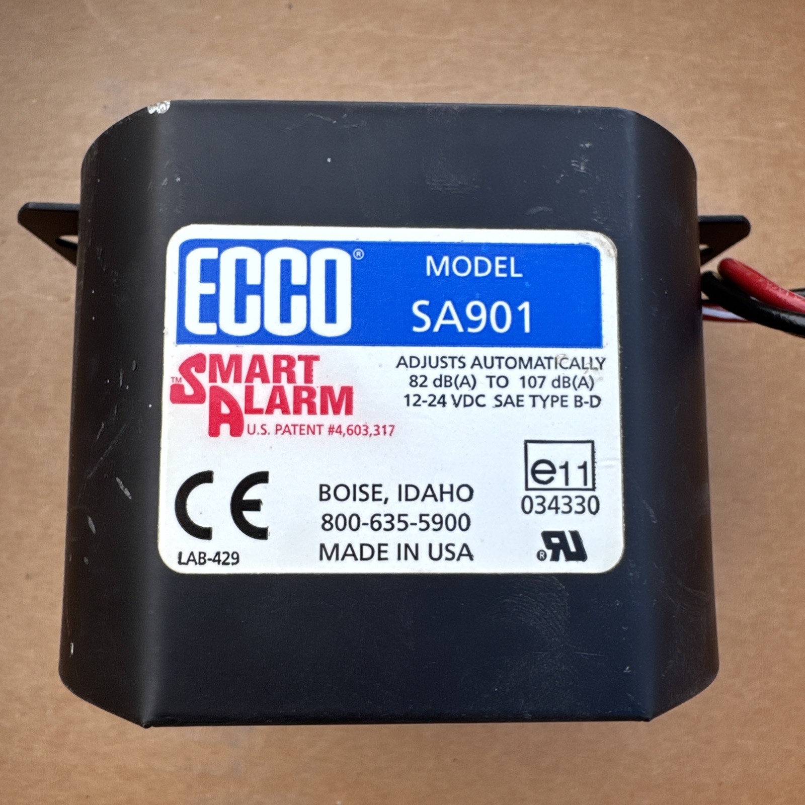 NEW ECCO SA901 SMART ALARM